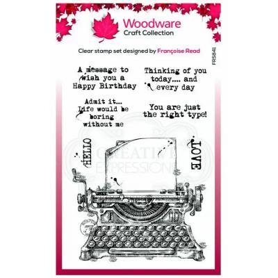 Creative Expressions Woodware Clear Stamps - Vintage Typewriter